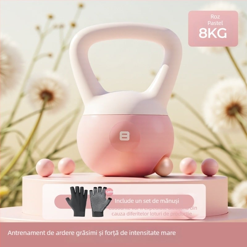 Kettlebell moale pentru femei – echipament de fitness pentru acasă; Brand: Le Tu, Material: PVC, Origine: Jinhua, Destinat femeilor, Scenarii: fitness și modelare corporală