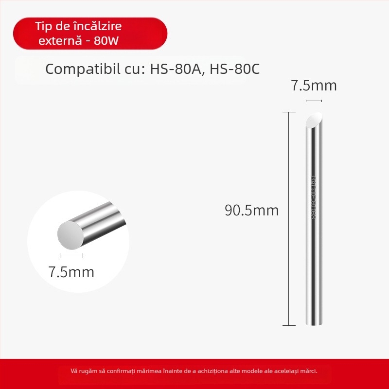 Vârf de lipit fără plumb, serie de înaltă putere, 80W–1000W, substrat din cupru fără oxigen