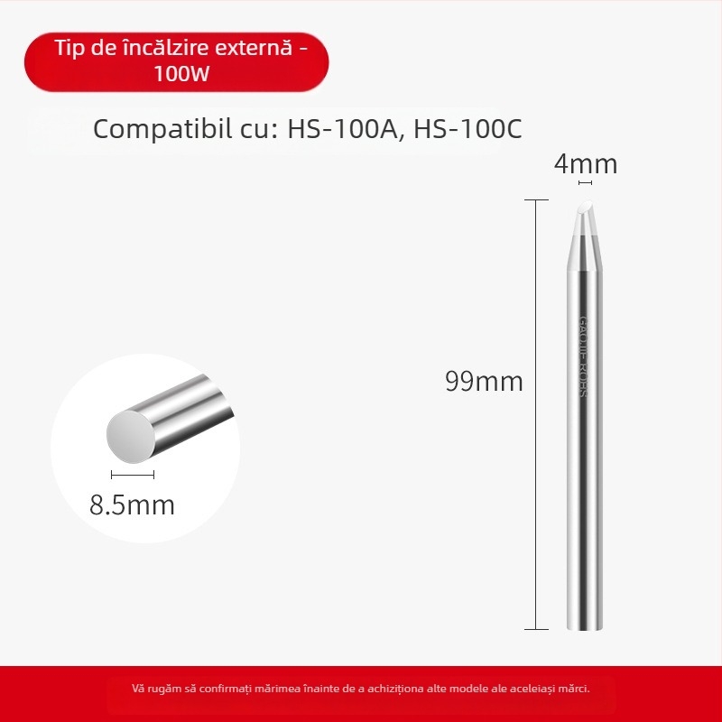 Vârf de lipit fără plumb, serie de înaltă putere, 80W–1000W, substrat din cupru fără oxigen
