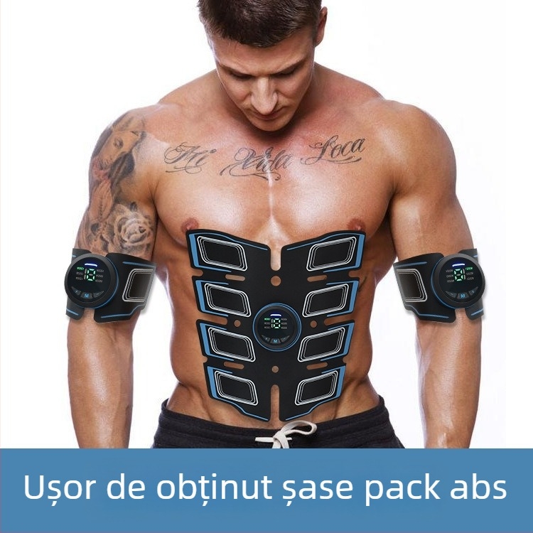 Bandă EMS pentru abdomen pentru uz casnic — masaj abdominal, Model H66, 240x240x26, Greutate 0.3