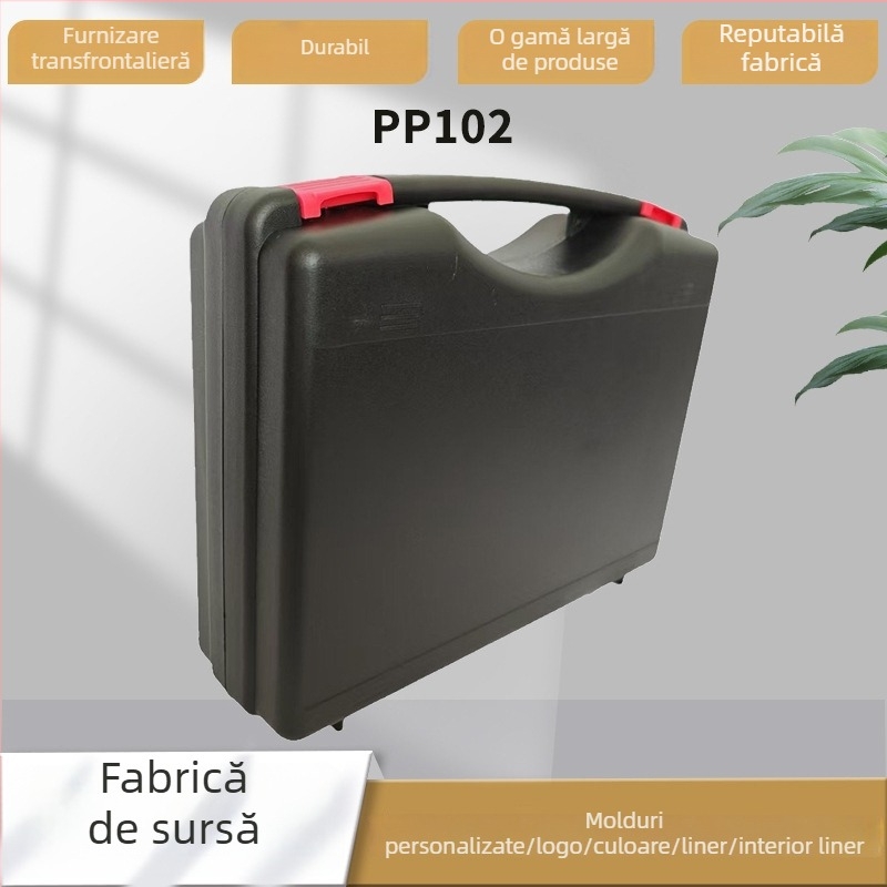 Casetă de unelte din plastic Shun zhuo, portabilă pentru reparații de urgență auto, material PP, capacitate 2.7 L, sarcină 25 kg