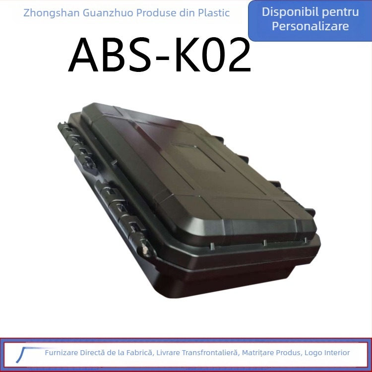 Cutie de ambalare din plastic ABS, impermeabilă și rezistentă la umiditate pentru instrumente de măsurat, cu capac, imprimare logo disponibilă, grosime peretelui 2-4 mm