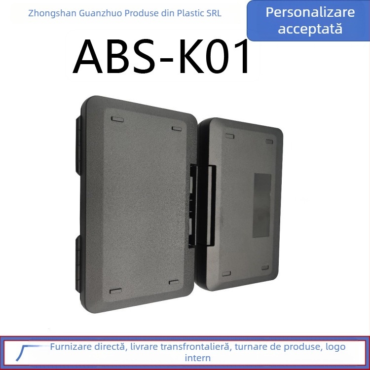 Cutie de depozitare din ABS cu capac pentru organizarea uneltelor, cutie de ambalare, brand War shield, imprimare siglei disponibilă
