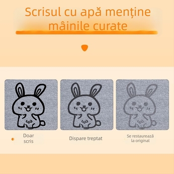 Liupin Hall Set pentru copii – Țesătură de scriere cu apă, material nețesut, formă dreptunghiulară, design cu animale, exerciții de trasare