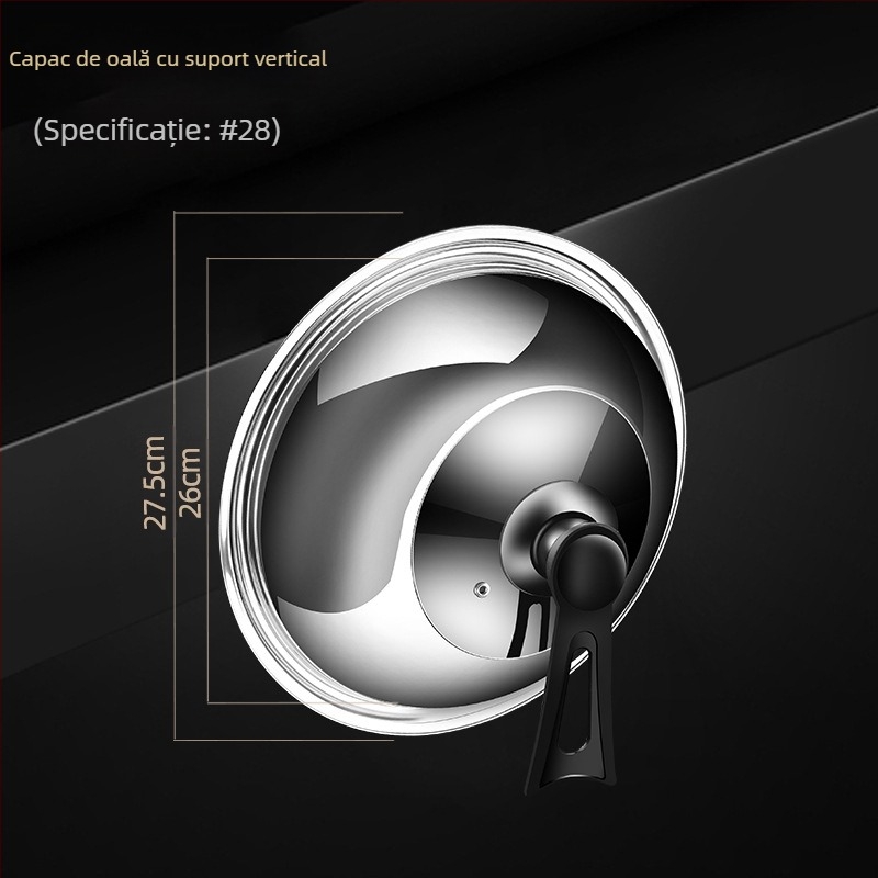 Capac de oală din oțel inoxidabil • Model: capac din oțel inoxidabil • Greutate: 0,4–0,6 kg • Marcă: AKL • Personalizare: Da