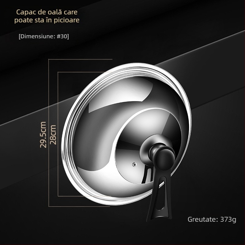 Capac de oală din oțel inoxidabil • Model: capac din oțel inoxidabil • Greutate: 0,4–0,6 kg • Marcă: AKL • Personalizare: Da