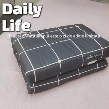 Cuvertură din fibre sintetice cu umplutură Silk Cotton, 1,5 kg, primăvară-toamnă, cusută și quilting