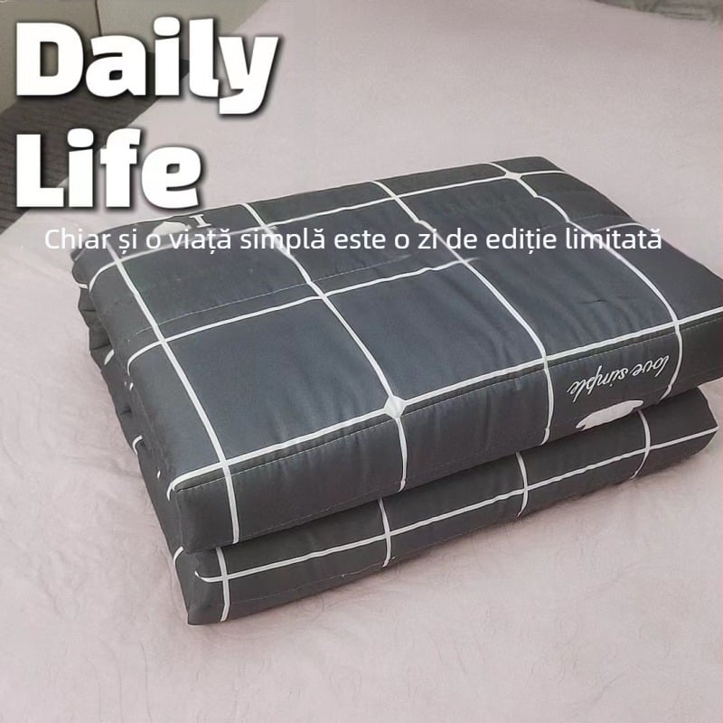 Cuvertură din fibre sintetice cu umplutură Silk Cotton, 1,5 kg, primăvară-toamnă, cusută și quilting