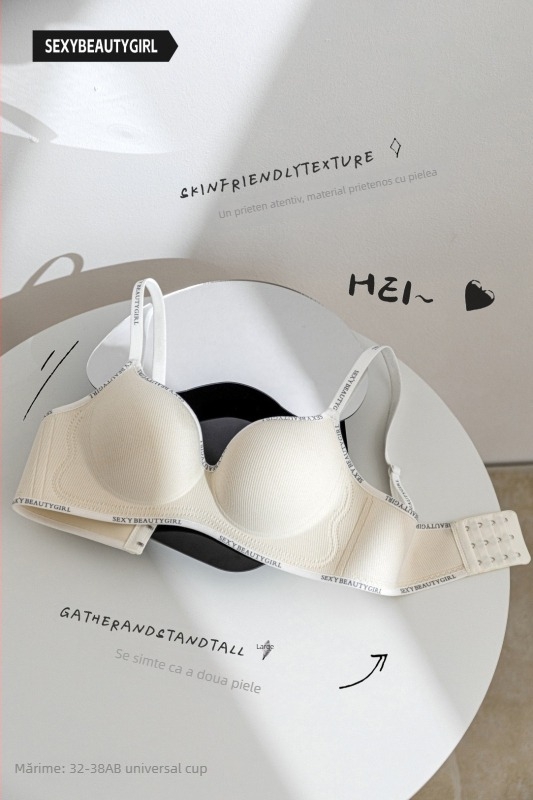 Sutien push-up din nylon, cupe 3/4, bretele detașabile, închidere la spate cu trei rânduri de cârlige, design dintr-o singură bucată