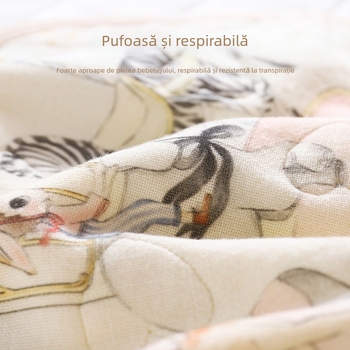 Perna nor pentru bebeluși, tifon din bumbac 100%, stil desene animate, clasă A, pentru nou-născuți până la 1 an