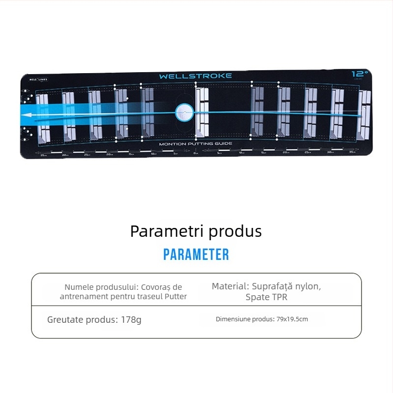 Merlot Covoraș golf pentru traseul de putting – Nylon/TPR, personalizare logo, gata pentru etichetă privată
