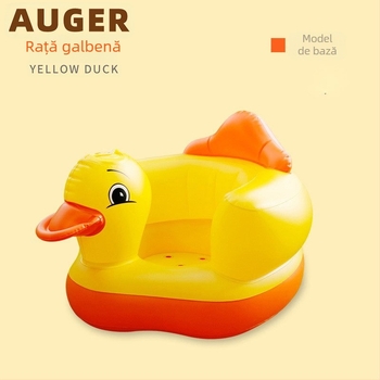 Scaun de învățare gonflabil pentru sugari – PVC, funcție muzicală, design rață (0-3 ani) HAR TIGER