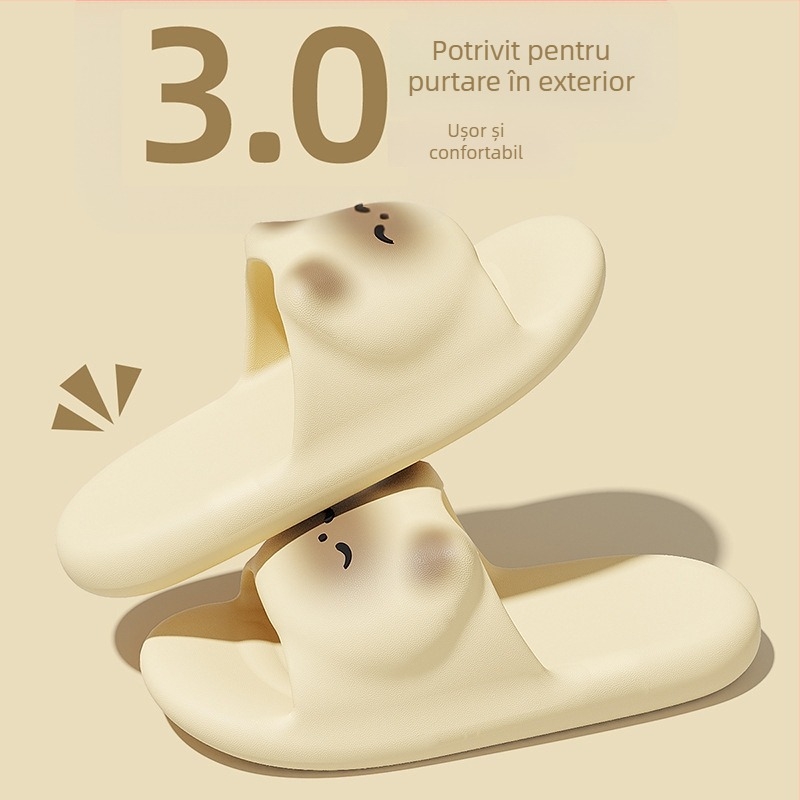 Sandale cu bretea, EVA partea superioară, EVA căptușeală, vârf pătrat, iarnă 2024