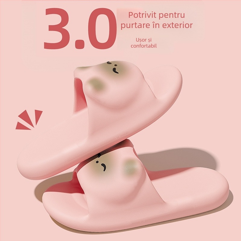 Sandale cu bretea, EVA partea superioară, EVA căptușeală, vârf pătrat, iarnă 2024