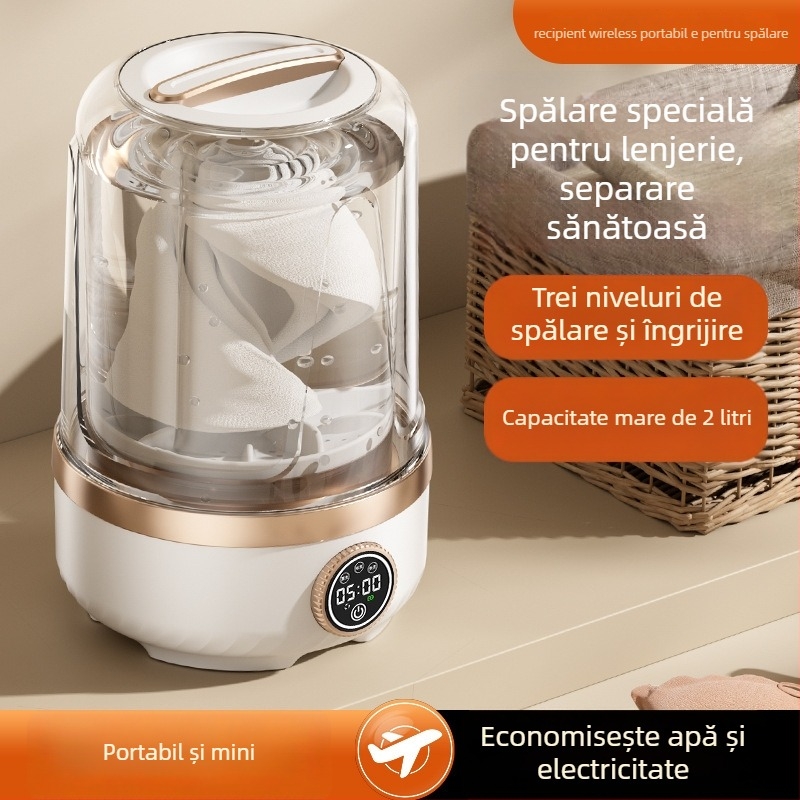 Curățător cu abur pentru lenjerie intimă, portabil USB, 3.7V, capacitate 901 ml sau mai mult, funcționare mecanică