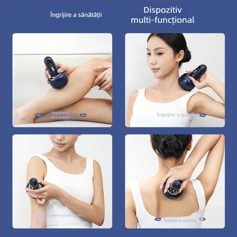 Instrument electric pentru cupping și zgâriere, pentru uz casnic, model XW-670, reîncărcabil, control prin buton, reglaj temperatură, viteză variabilă