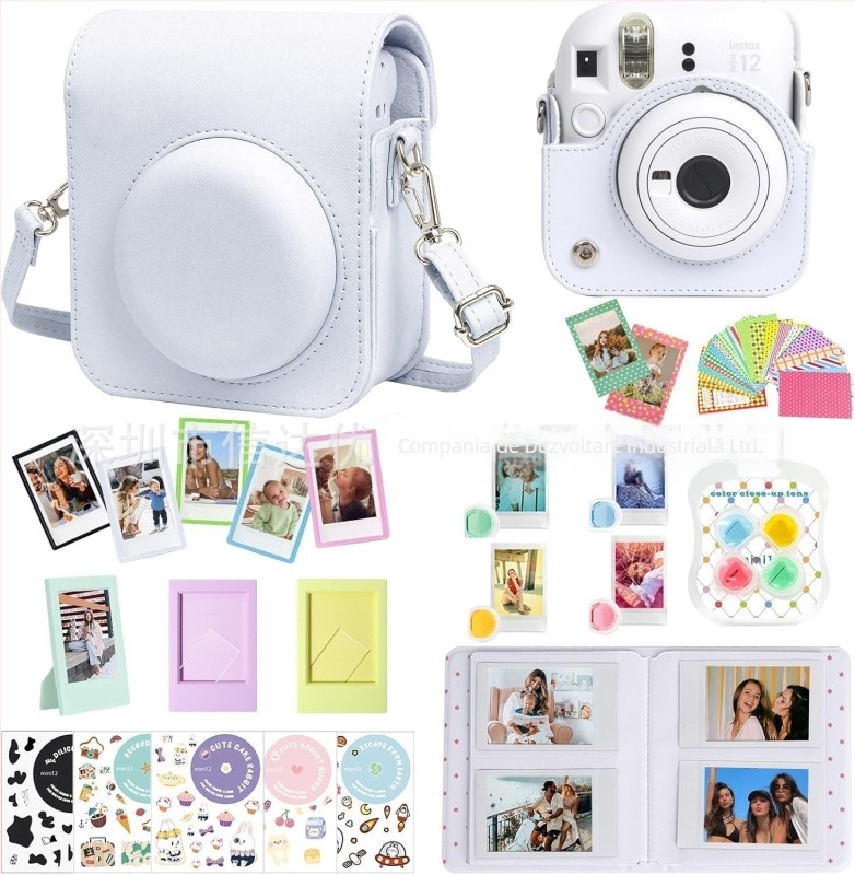 Geantă pentru Instax Mini, set 7-in-1, corp PU, include mini album foto