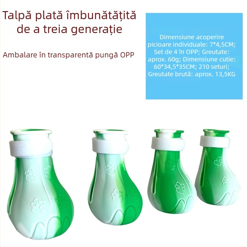 Hao Rui Pantofi din silicon pentru pisici – încălțăminte pentru labe de pisică, stil relaxat, pentru pisici