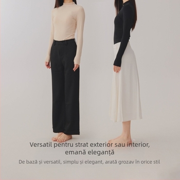 Top termic din bumbac 100% - guler rotund, mâneci lungi, strat de bază sau poate fi purtat ca strat exterior, dintr-un singur strat, 181-200 g/m², 95-100% bumbac