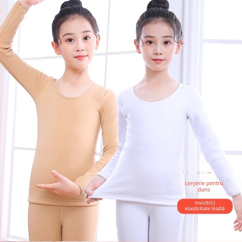 Costum de dans pentru copii, stil latino, căptușit cu fleece, material nylon 88%, sezon de iarnă