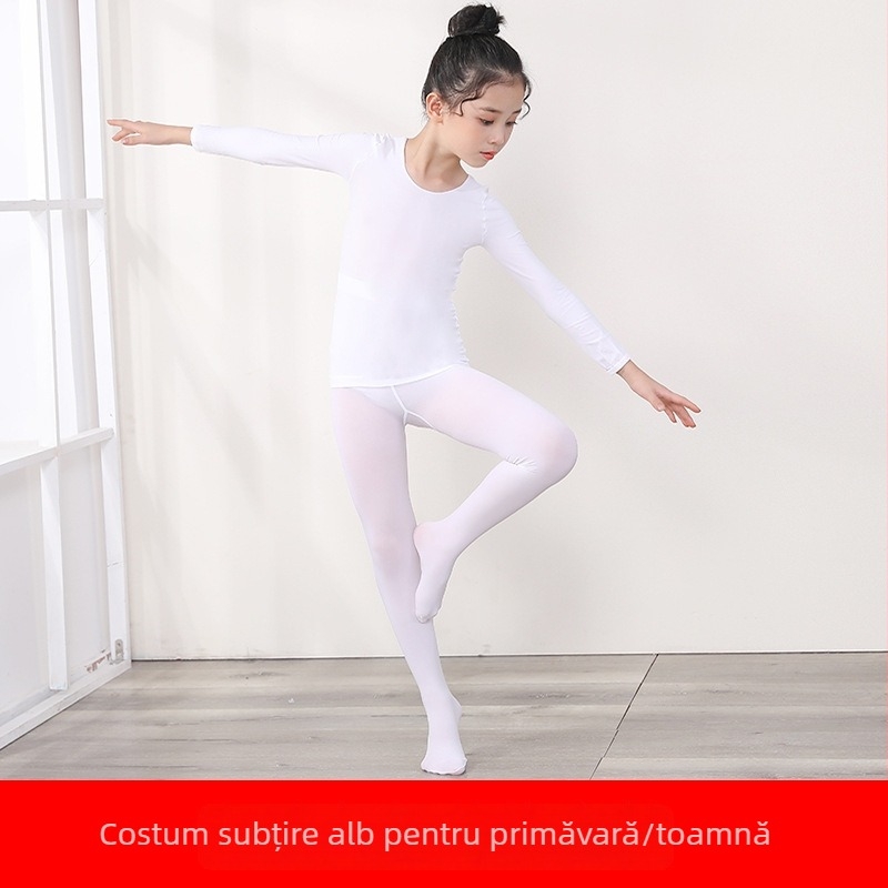 Costum de dans pentru copii, stil latino, căptușit cu fleece, material nylon 88%, sezon de iarnă