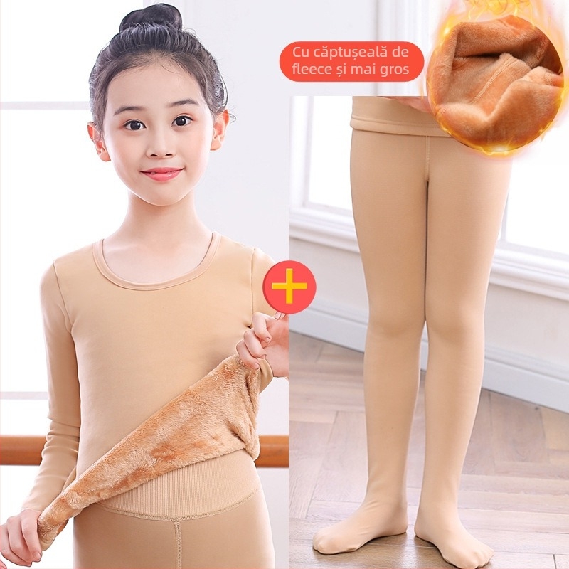 Costum de dans pentru copii, stil latino, căptușit cu fleece, material nylon 88%, sezon de iarnă