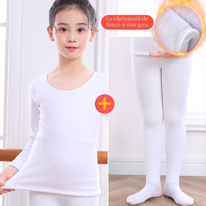 Costum de dans pentru copii, stil latino, căptușit cu fleece, material nylon 88%, sezon de iarnă