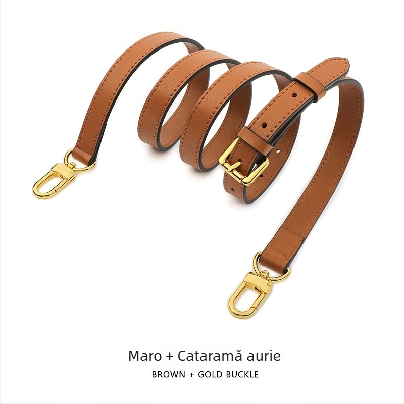 Mahuangshi MHS-A-28 Curea de umăr din piele – reglabilă, din piele de vițel cu două straturi, rezistentă la uzură