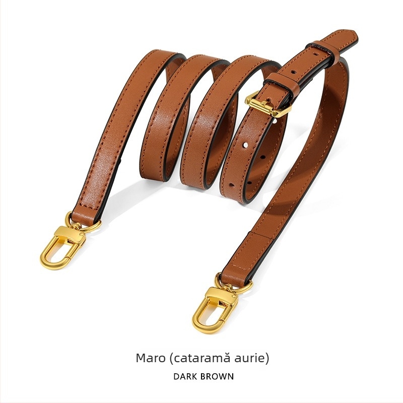 Mahuangshi MHS-A-28 Curea de umăr din piele – reglabilă, din piele de vițel cu două straturi, rezistentă la uzură