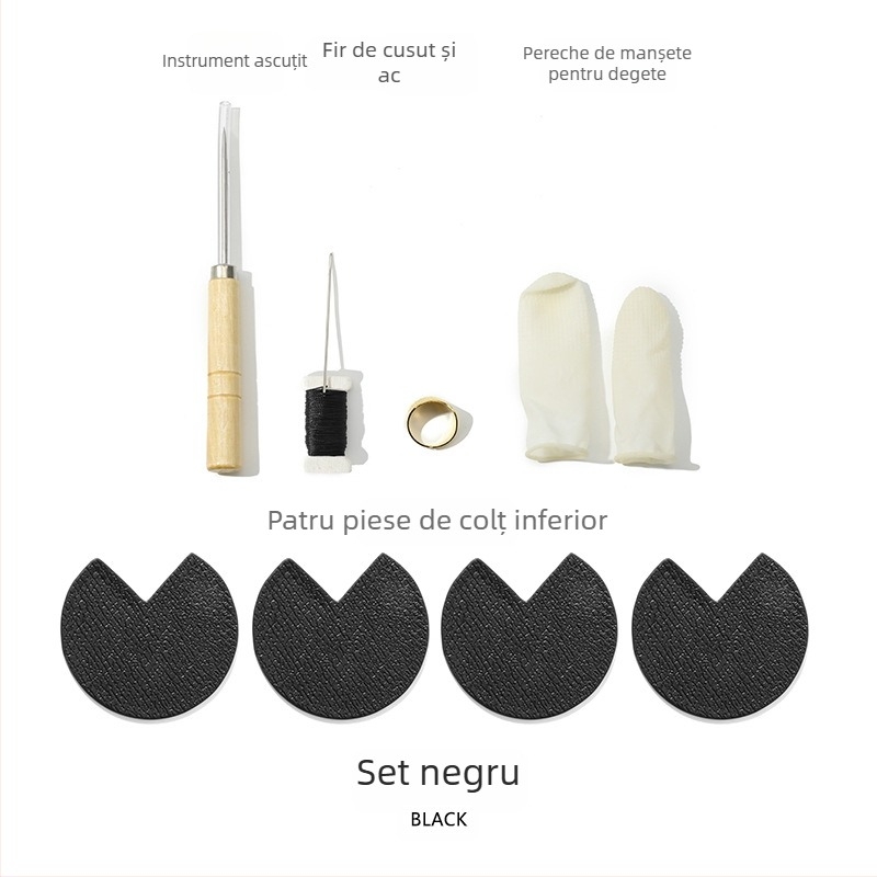Protector pentru colțuri de geantă, piele de vițel de nivel superior, ultra-ușor, culoare uni, stil de călătorie relaxat