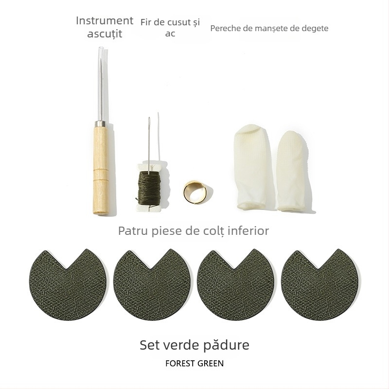 Protector pentru colțuri de geantă, piele de vițel de nivel superior, ultra-ușor, culoare uni, stil de călătorie relaxat