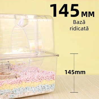 Cușcă transparentă pentru hamster, din plastic