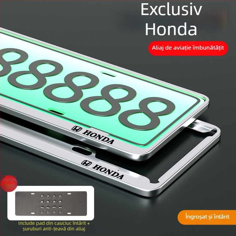 Suport pentru plăcuța de înmatriculare din aliaj de aluminiu-magneziu pentru vehicule cu energie nouă; potrivire universală