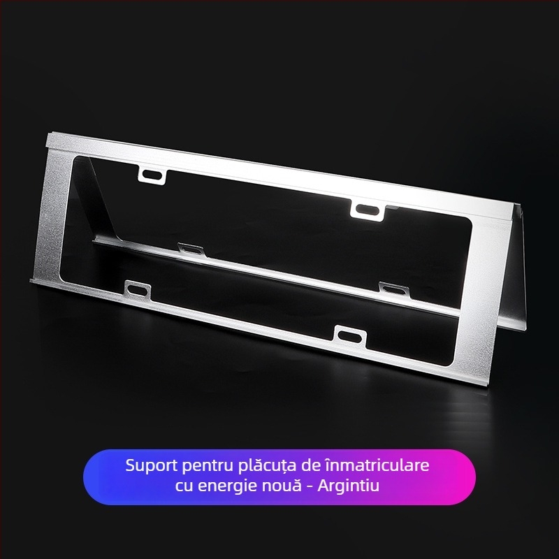 Suport pentru plăcuța de înmatriculare din aliaj de aluminiu-magneziu pentru vehicule cu energie nouă; potrivire universală