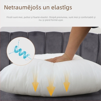 Nucleu de pernă din PP cotton, husă din țesătură nețesută, nucleu pătrat, personalizabil, stil modern minimalist