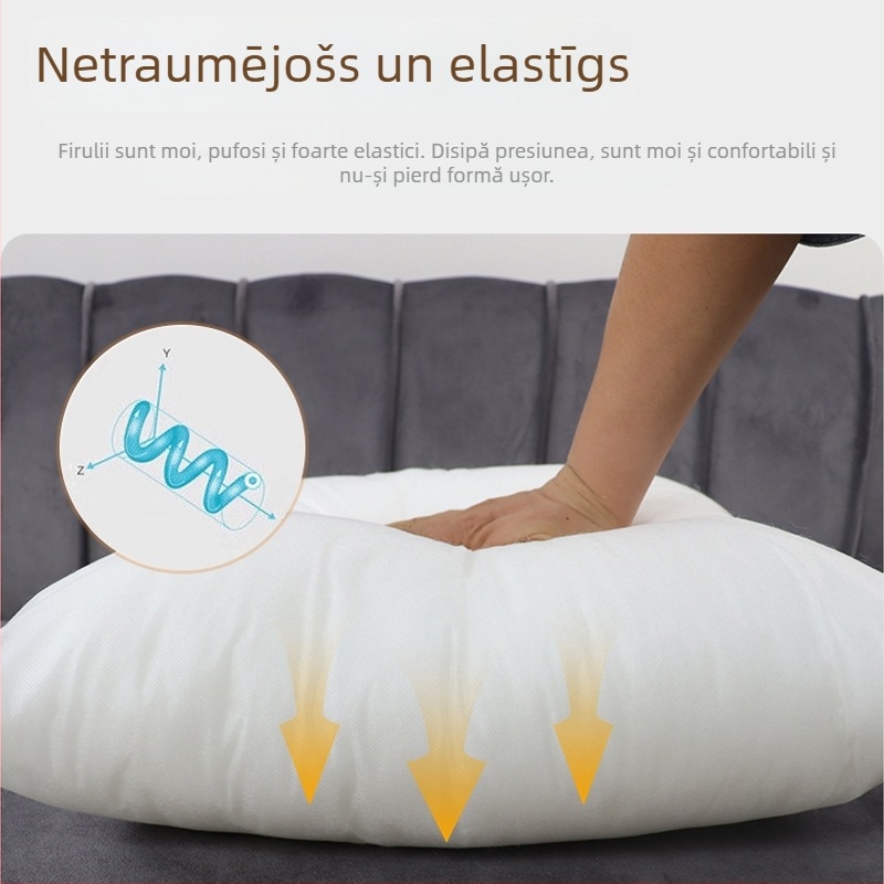 Nucleu de pernă din PP cotton, husă din țesătură nețesută, nucleu pătrat, personalizabil, stil modern minimalist