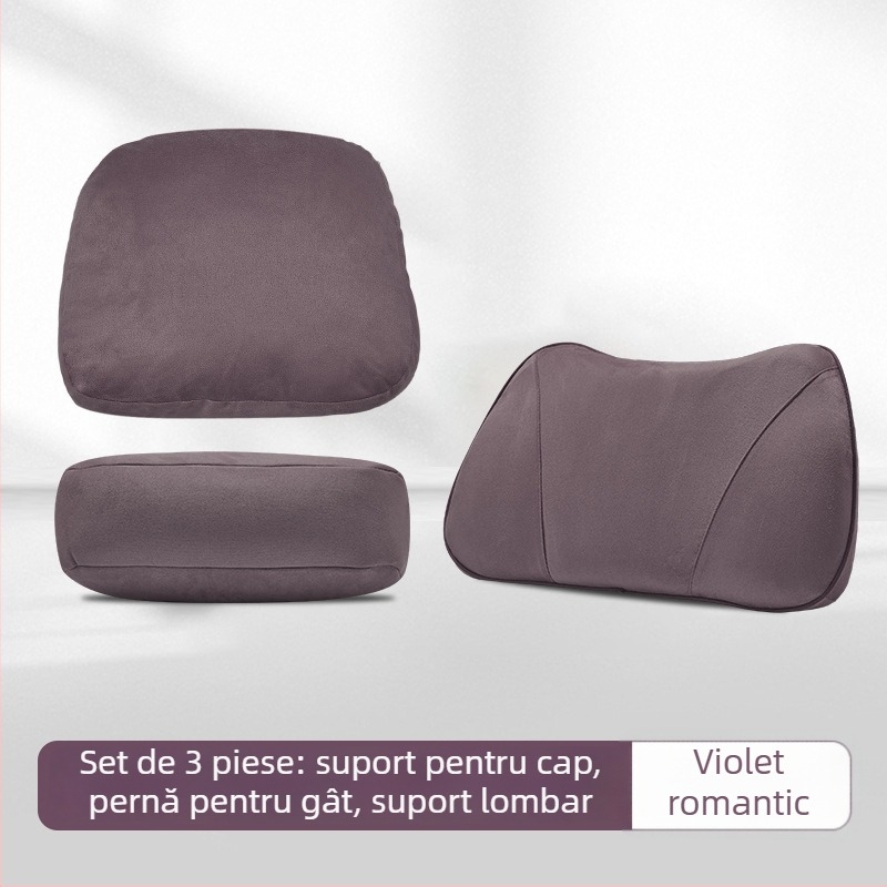 Pernețe pentru cap și suport lombar pentru Zero Run B10/B01, material piele întoarsă, umplutură din fibre sintetice, stil minimalist