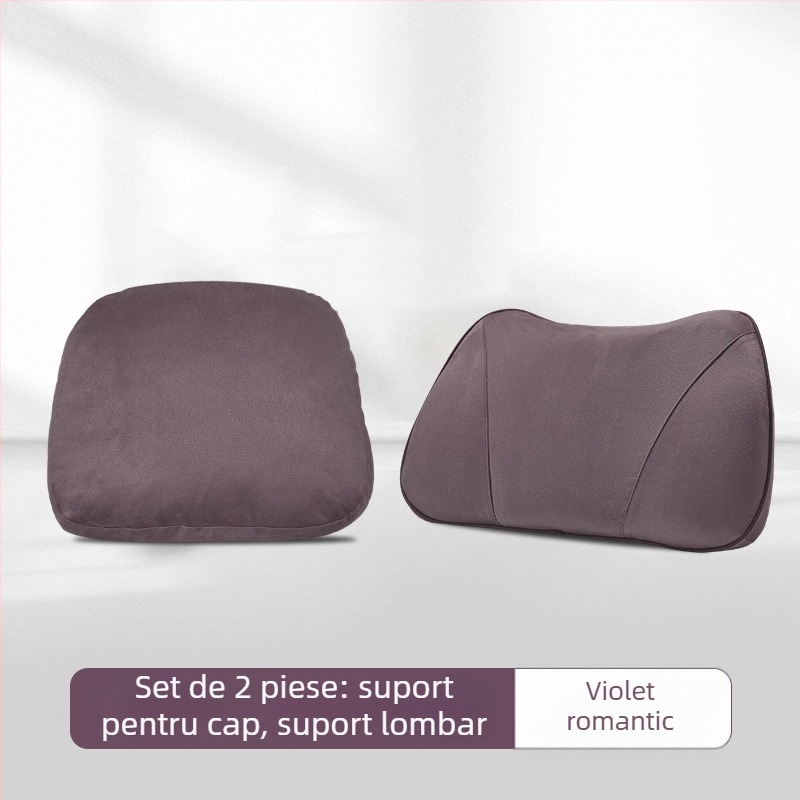 Pernețe pentru cap și suport lombar pentru Zero Run B10/B01, material piele întoarsă, umplutură din fibre sintetice, stil minimalist