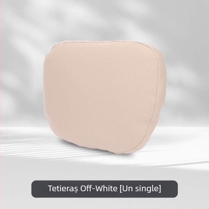 Perne de cap pentru mașină cu suport lombar, potrivire universală, husă din piele artificială, umplutură Dupont cotton