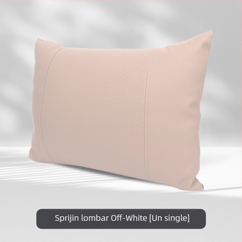 Perne de cap pentru mașină cu suport lombar, potrivire universală, husă din piele artificială, umplutură Dupont cotton
