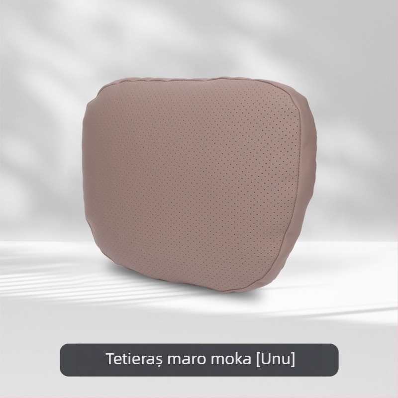 Perne de cap pentru mașină cu suport lombar, potrivire universală, husă din piele artificială, umplutură Dupont cotton