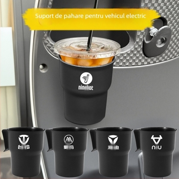 Suport pentru pahare auto – model universal, material PP, montat în mașină, portabil