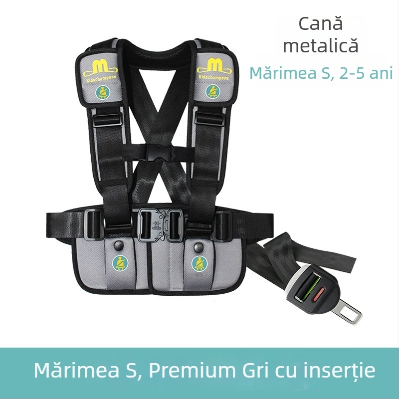 Vestă de siguranță de călătorie multifuncțională cu centură detașabilă, poliester, 0,95 kg, potrivit pentru 10-36 kg