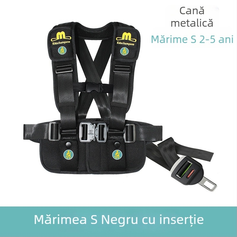 Vestă de siguranță de călătorie multifuncțională cu centură detașabilă, poliester, 0,95 kg, potrivit pentru 10-36 kg