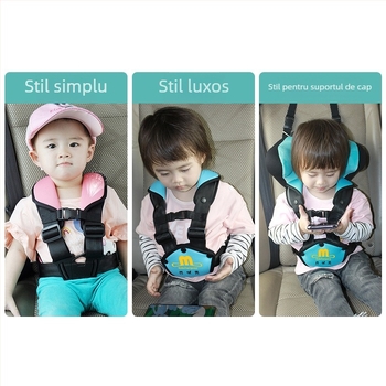 Scaun auto portabil pentru copii cu Isofix pentru călătorii, material poliester, personalizare disponibilă