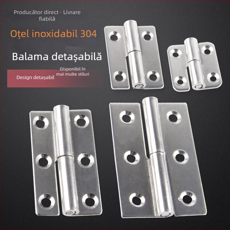 Pang detașabil din oțel inoxidabil 304 pentru dulapuri, uși și ferestre • suprafață periată