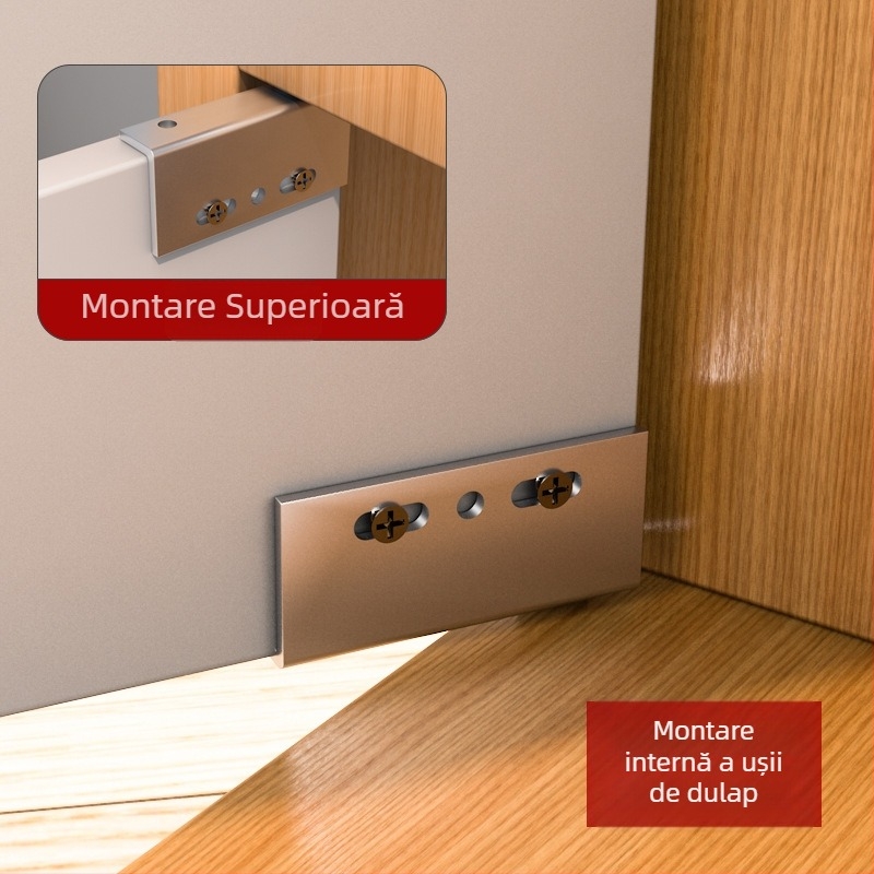 Ax de ușă CT – fier, brand AODLI, potrivit pentru uși din lemn și sticlă, galvanizare