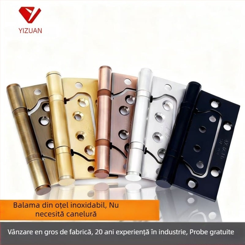 Balama de uși din oțel inoxidabil – Asabie, stil modern minimalist, finisaj electroplacat