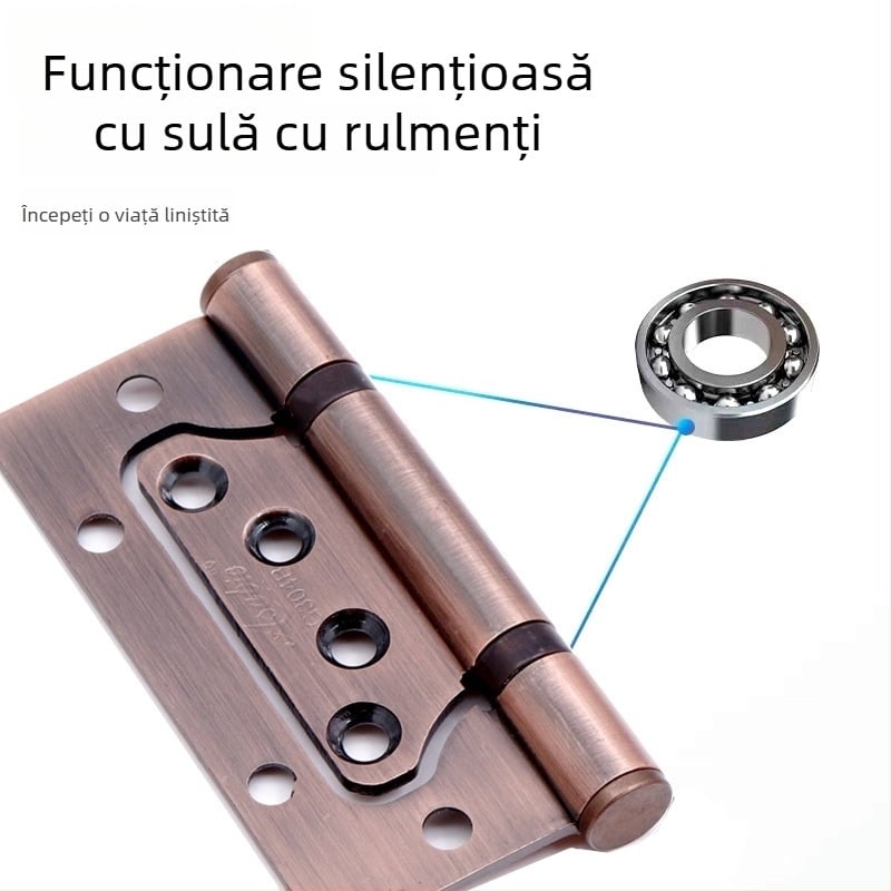 Balama de uși din oțel inoxidabil – Asabie, stil modern minimalist, finisaj electroplacat