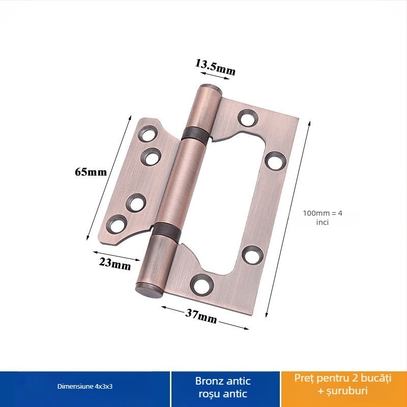 Balama de uși din oțel inoxidabil – Asabie, stil modern minimalist, finisaj electroplacat